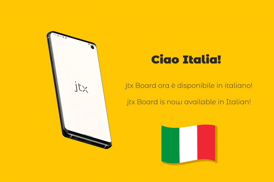 jtx Board now comes with Italian language support!